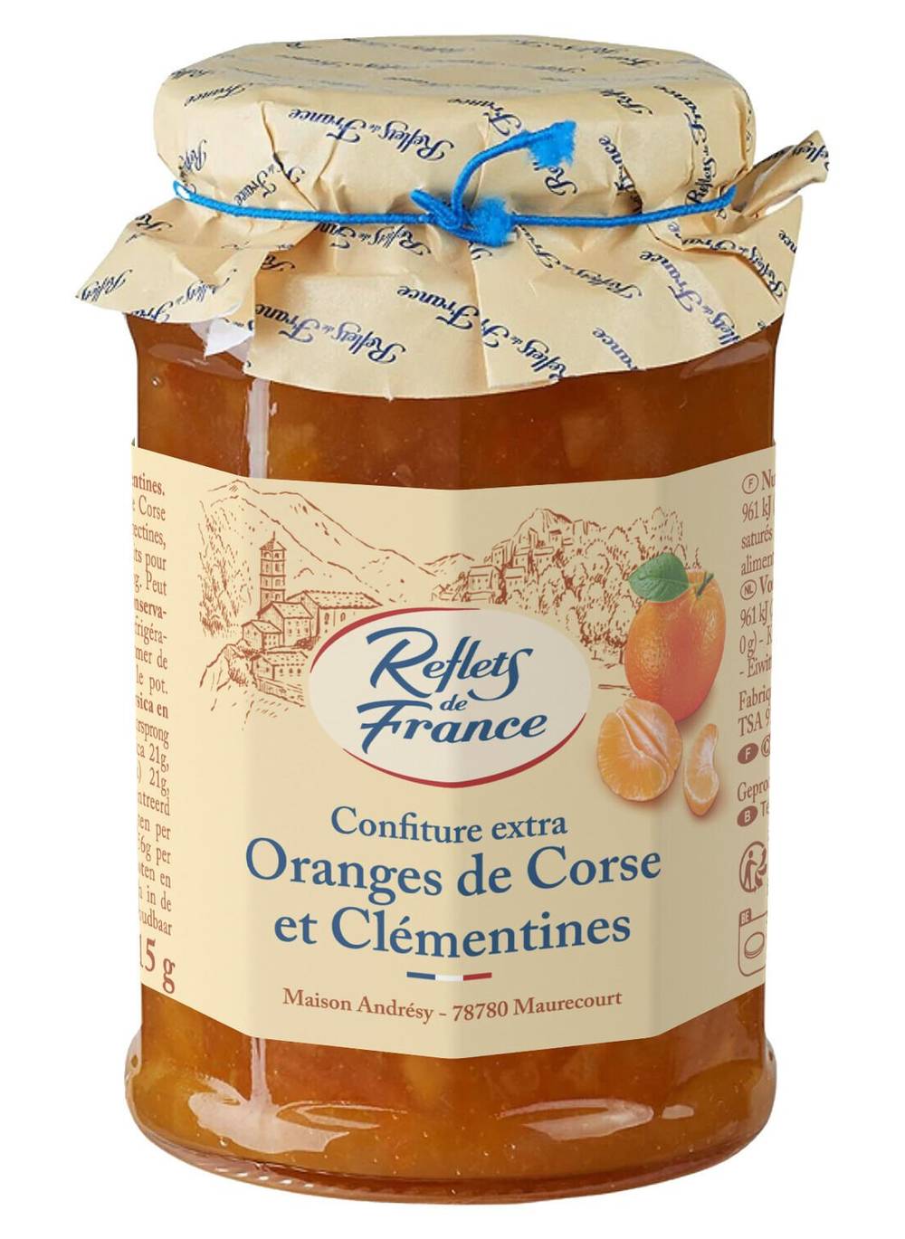 Reflets de France - Confiture extra, oranges de corse - clémentines (315g)