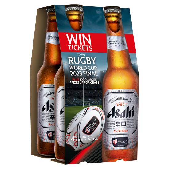 Asahi Super Dry Beer (4 x 330ml)