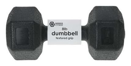 Series-8 Fitness™ Dumbbell 8-lb Black