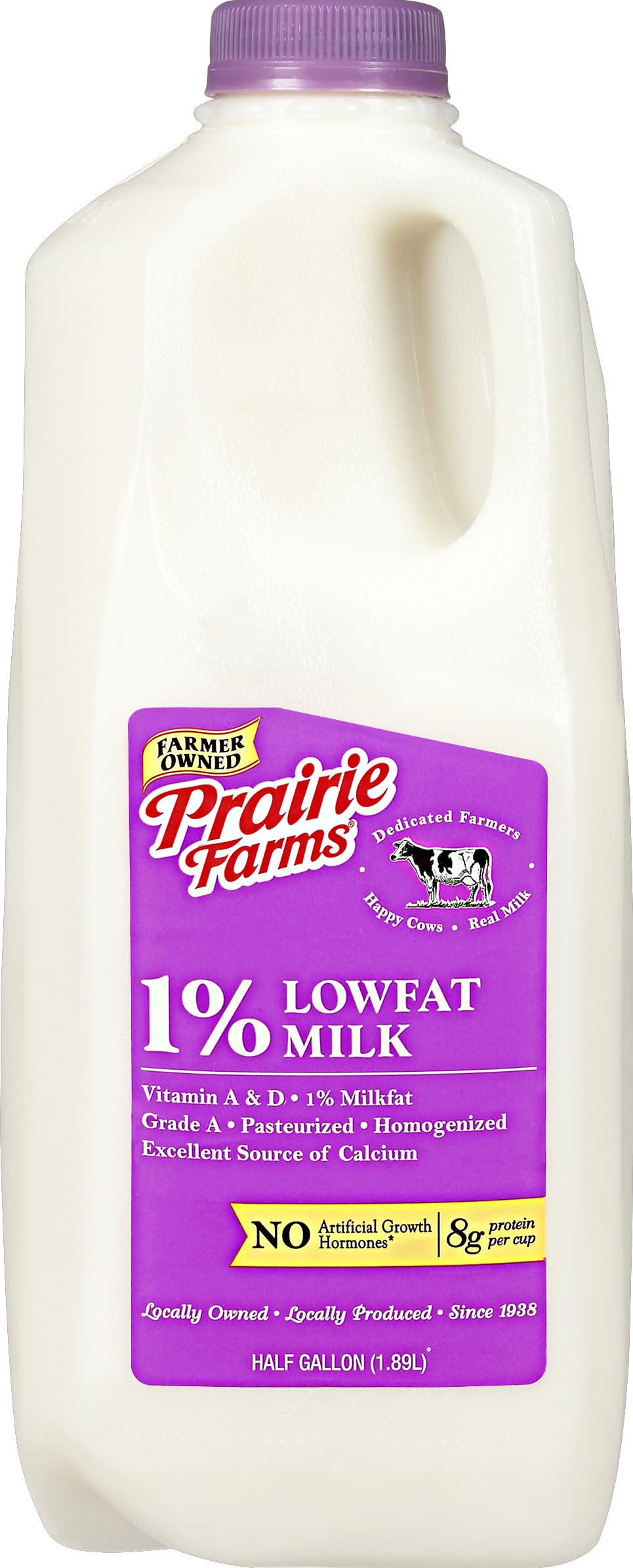 Prairie Farms 1% Lowfat Milk (0.5 gal)