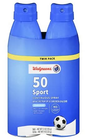 Walgreens Sport Sunscreen Continuous Spray Spf 50 Fresh (11 oz)