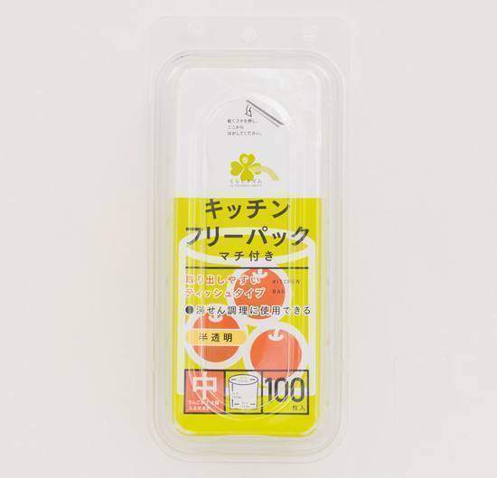 くらしリズムキッチンフリーパック中１００枚半透明:4582451693384