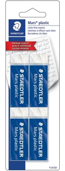 Staedtler® Mars® Plastic Erasers, Pack Of 4