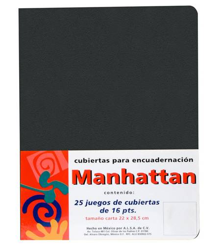 Manhattan · Pasta para encuadernar tamaño carta arena 16 puntos (353,8 g)
