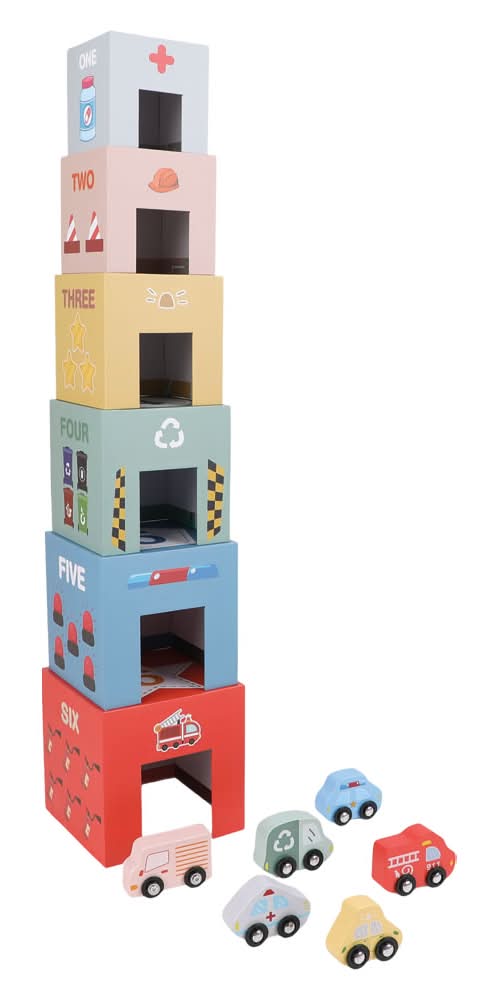 Little Town Vehicle Stack Montessori Assortment