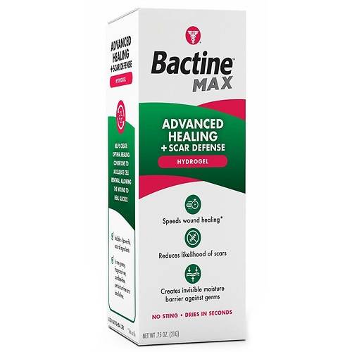 Bactine Max Advanced Healing + Scar Defense Hydrogel for First Aid Wound Care - 0.75 oz