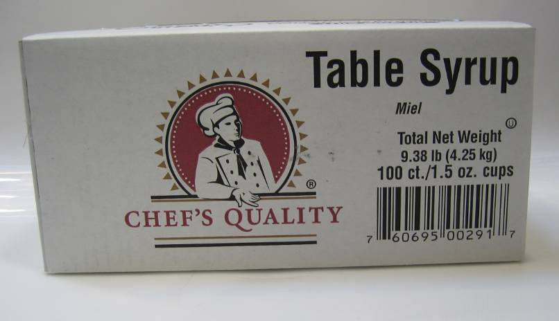 Chef's Quality - Table Syrup Packets -1.5 oz / 100 ct (1X100|1 Unit per Case)