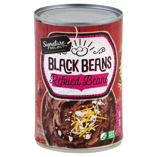Signature Select Beans Refried Black (16 oz)