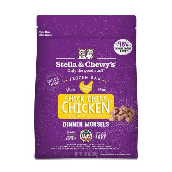 Stella & Chewy's Chick, Chick, Chicken Frozen Dinner Morsels Meals For Cats (1.25 lbs)