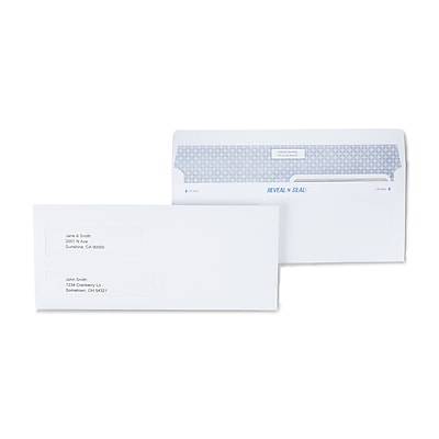 Staples Reveal N Seal No 9 Double Window Envelope (300 ct) (white)