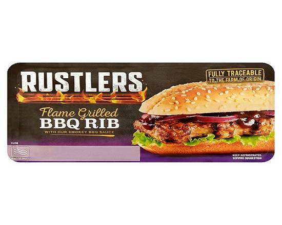 Rustlers BBQ RIb Burger Burger (2 single)