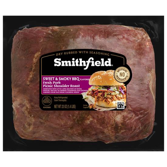 Smithfield Sweet & Smoky Bbq Fresh Pork Picnic Shoulder Roast