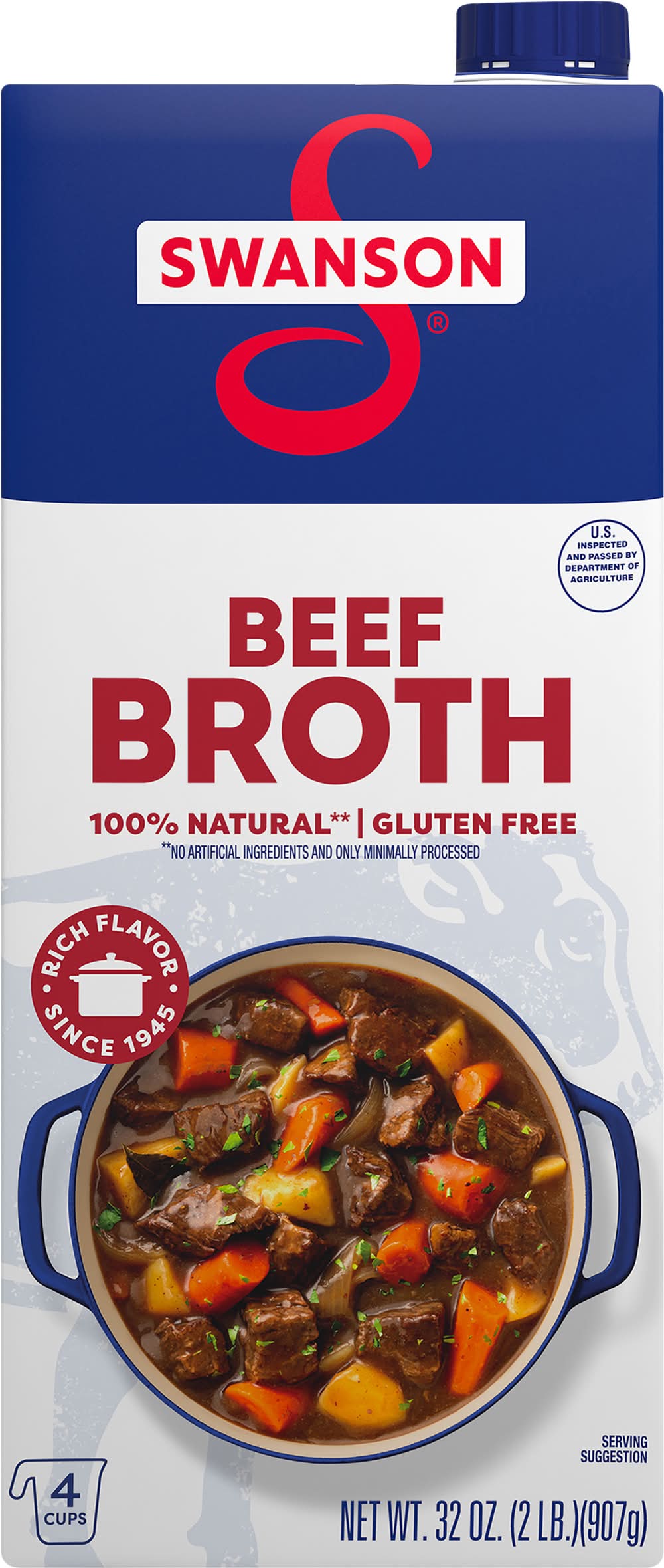 Swanson 100% Natural Broth, Beef (32 oz)
