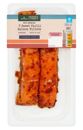 Morrisons Market Street Sweet Chilli Hot Smoked Salmon Fillets (2 pack)