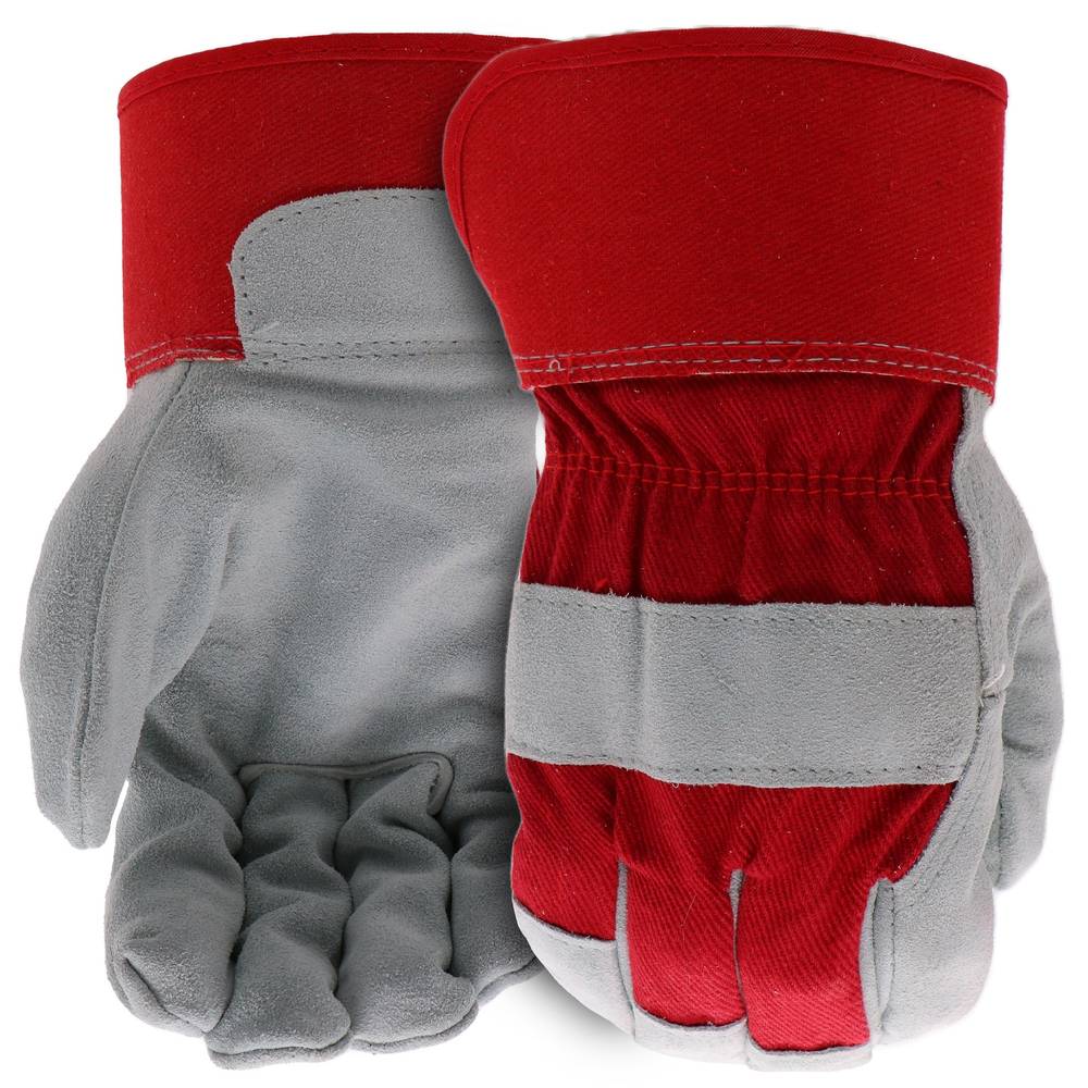 Boss Large Red Leather Gloves, (1-Pair) | B71011-L