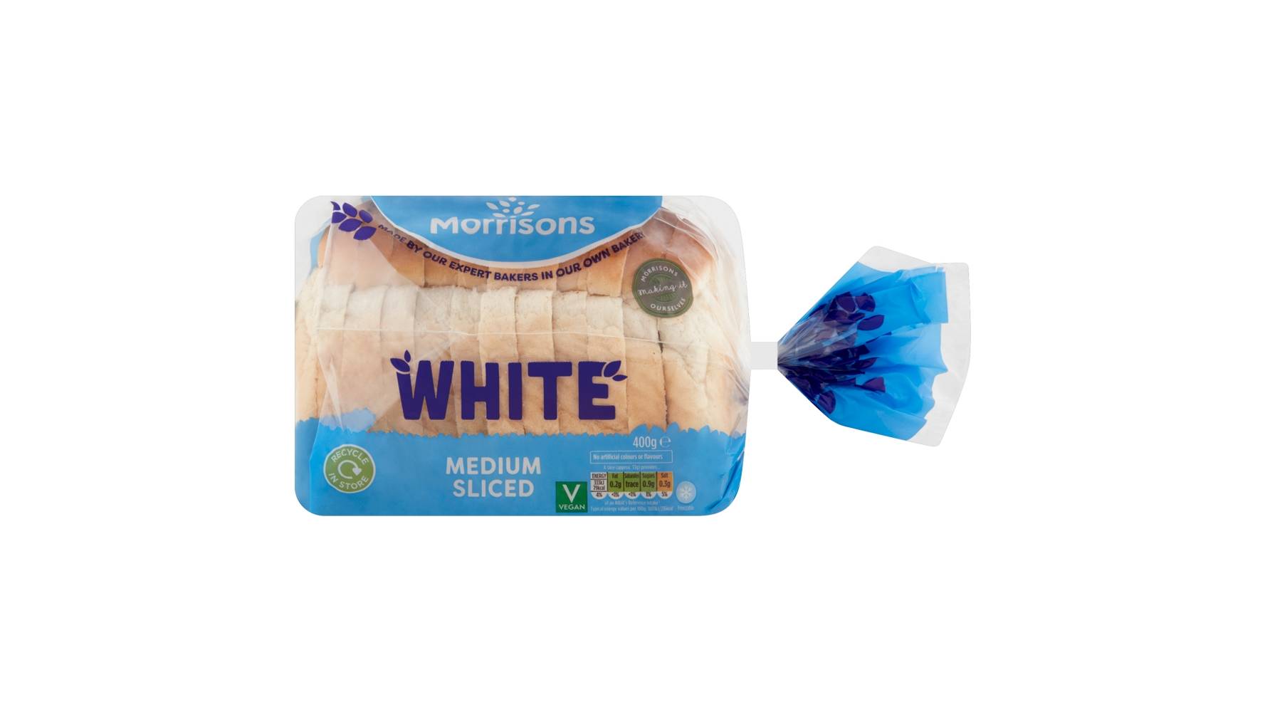 Morrisons Medium White Loaf 400g