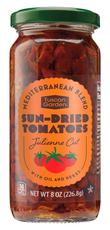 Tuscan Garden Julienne Cut Sun-Dried Tomatoes (8 oz)
