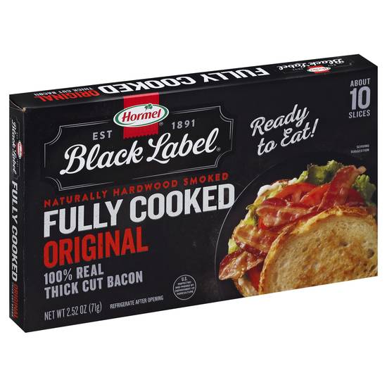 Hormel Black Lable Original Fully Cooked Thick Cut Bacon