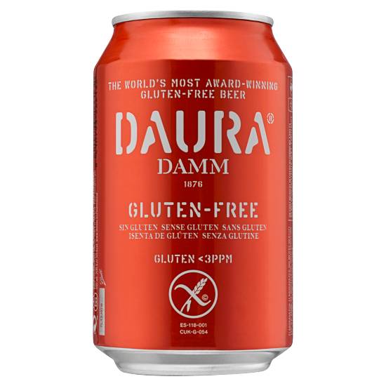 Daura Damm Gluten-Free Lager Beer (330ml)