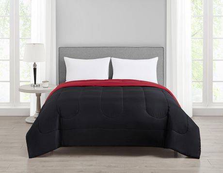 Mainstays Black Reversible Comforter Double/Queen (1 unit)