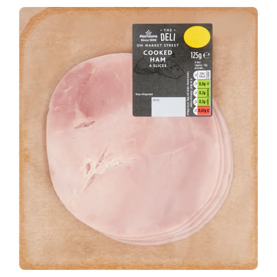 Morrisons The Deli on Market Street Cooked Ham (4 pack)