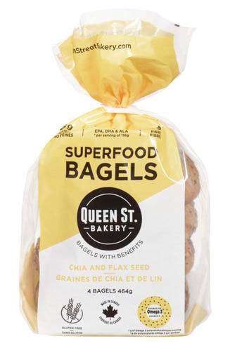 Superfood Bagels Chia And Flax Seed Bagels 116 G
