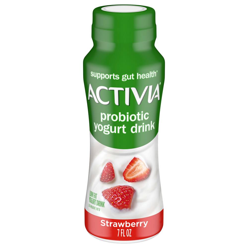 Activia Probiotic Strawberry Flavor Dairy Drink (7 fl oz)