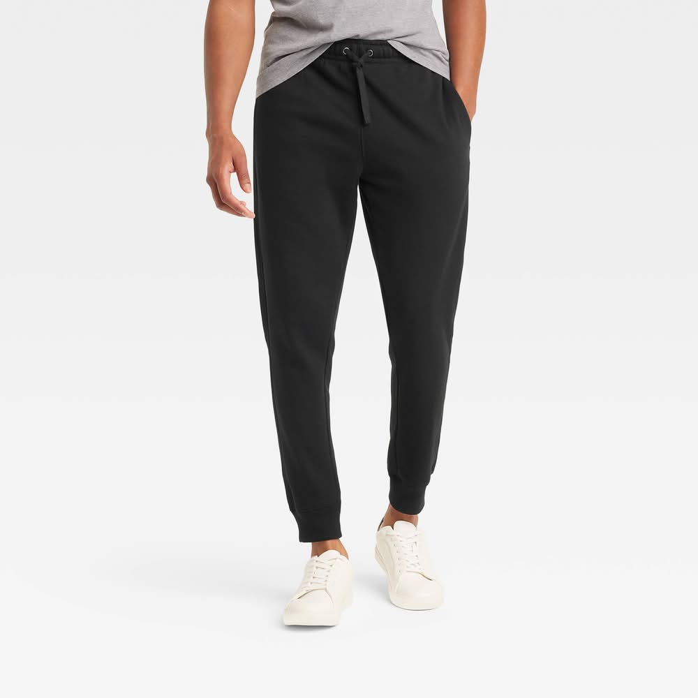 Goodfellow & Co. Fleece Jogger Pants, Men, M, Black