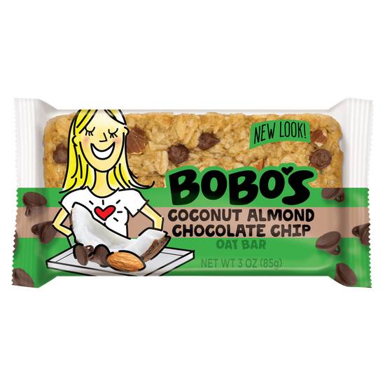 Bobo's Coconut Almond Chocolate Chip Oat Bar 3oz