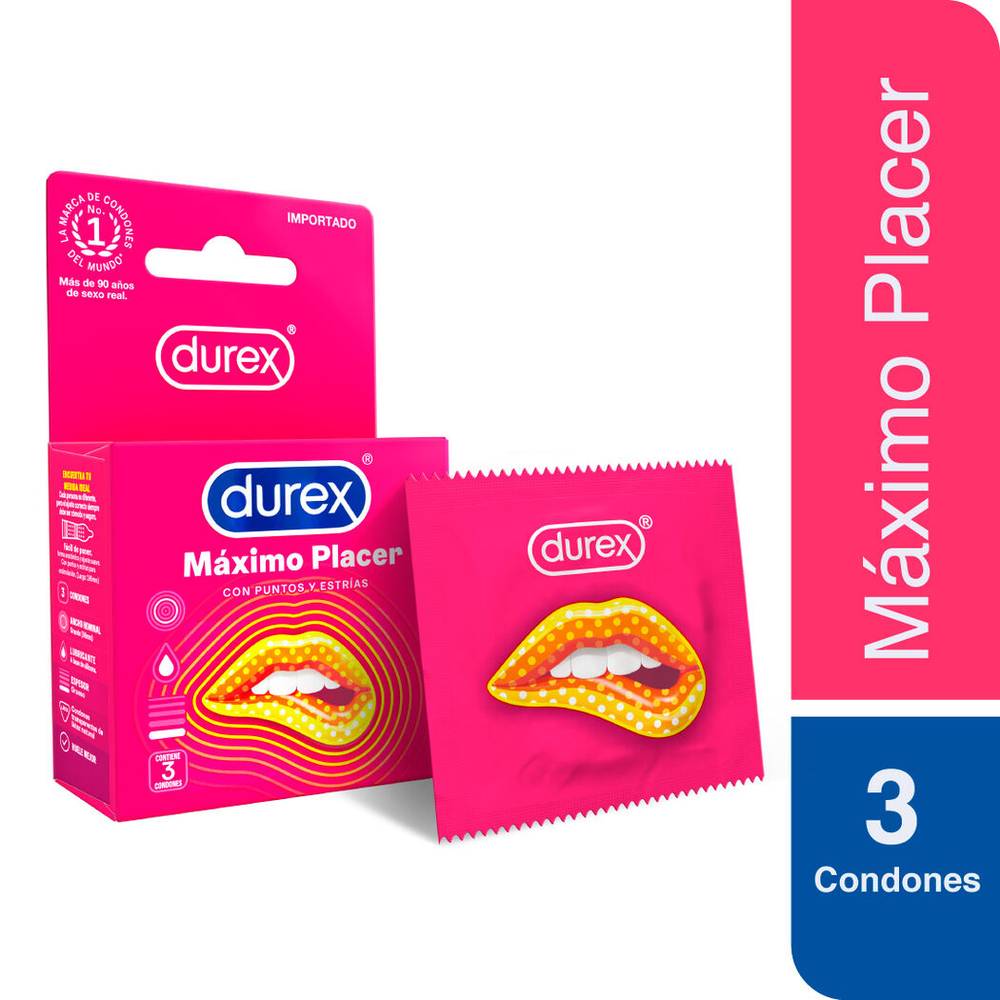 Preservativo Máximo Placer  DUREX