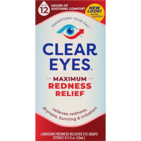 Clear Eyes Maximum Redness Relief Eye Drops, 0.5 fl oz