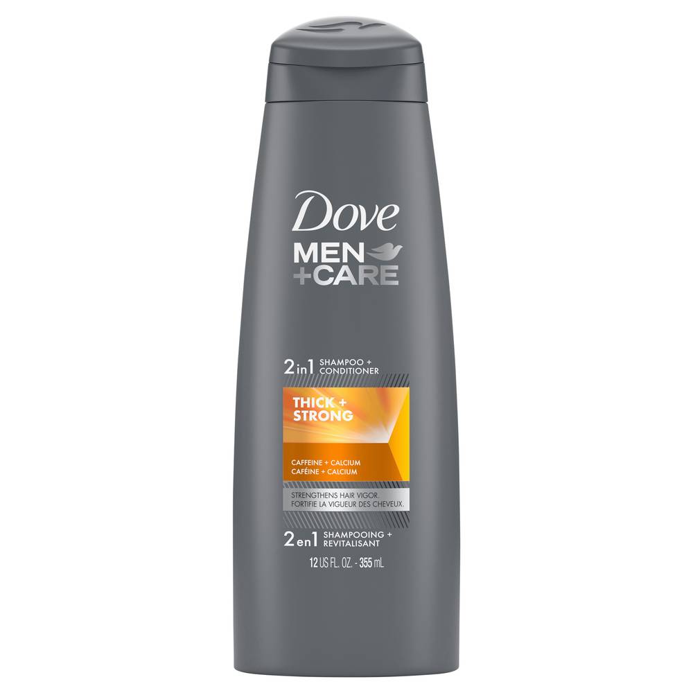 Dove Men+Care Thick & Strong Shampoo & Conditioner (12 fl oz)