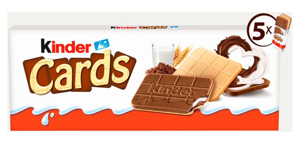 Kinder Cards 5 x 2 Pièces 128 g
