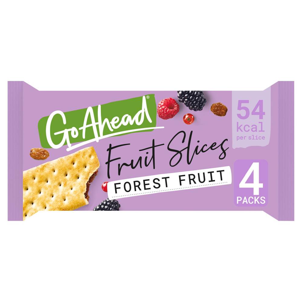 Go Ahead Forest Fruit Crispy Fruit Slices Multipack Snack Bars 4x44g