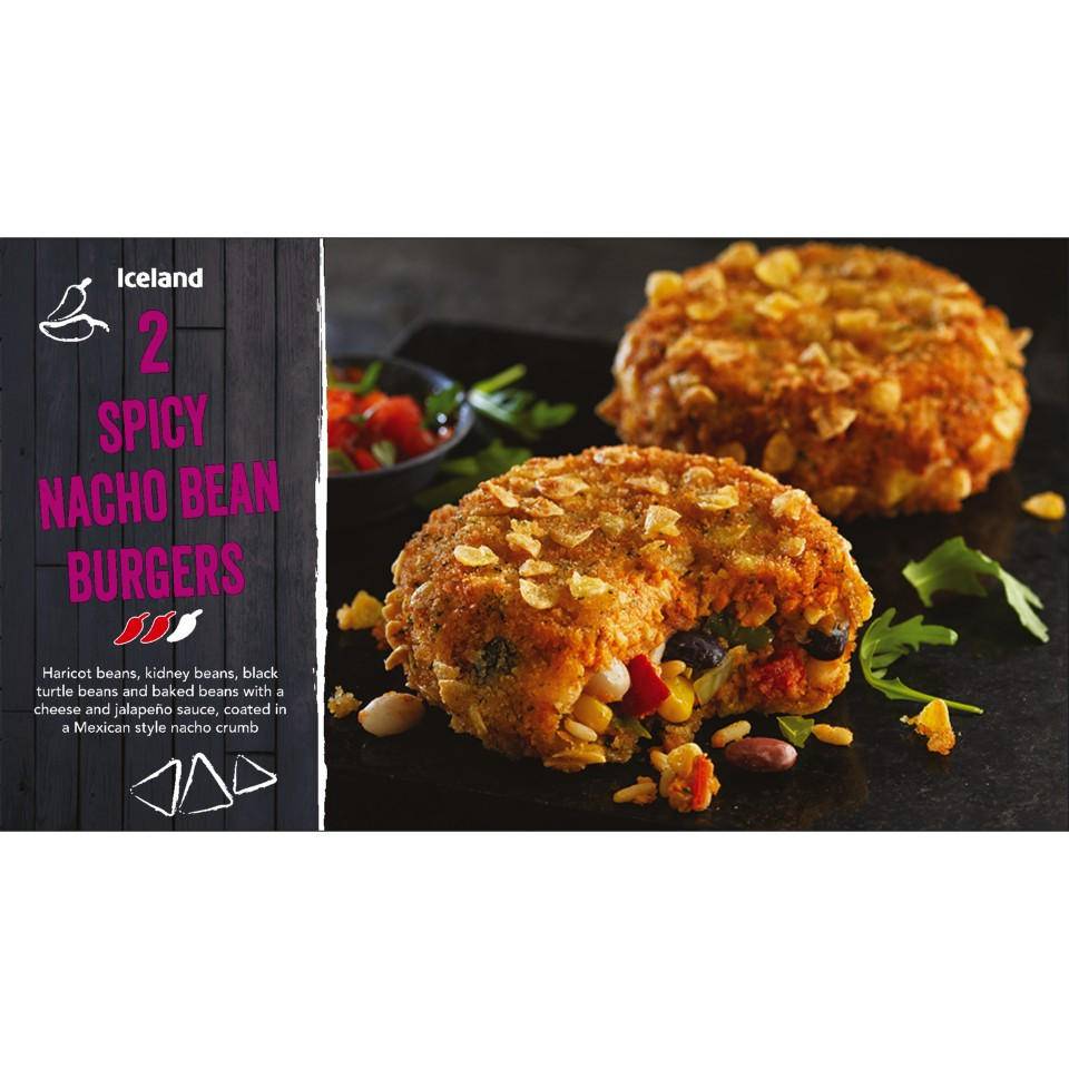 Iceland Spicy Nacho Bean Burgers