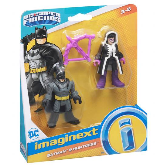 Imaginext Dc Super Friends Batman & Huntress Action Figures