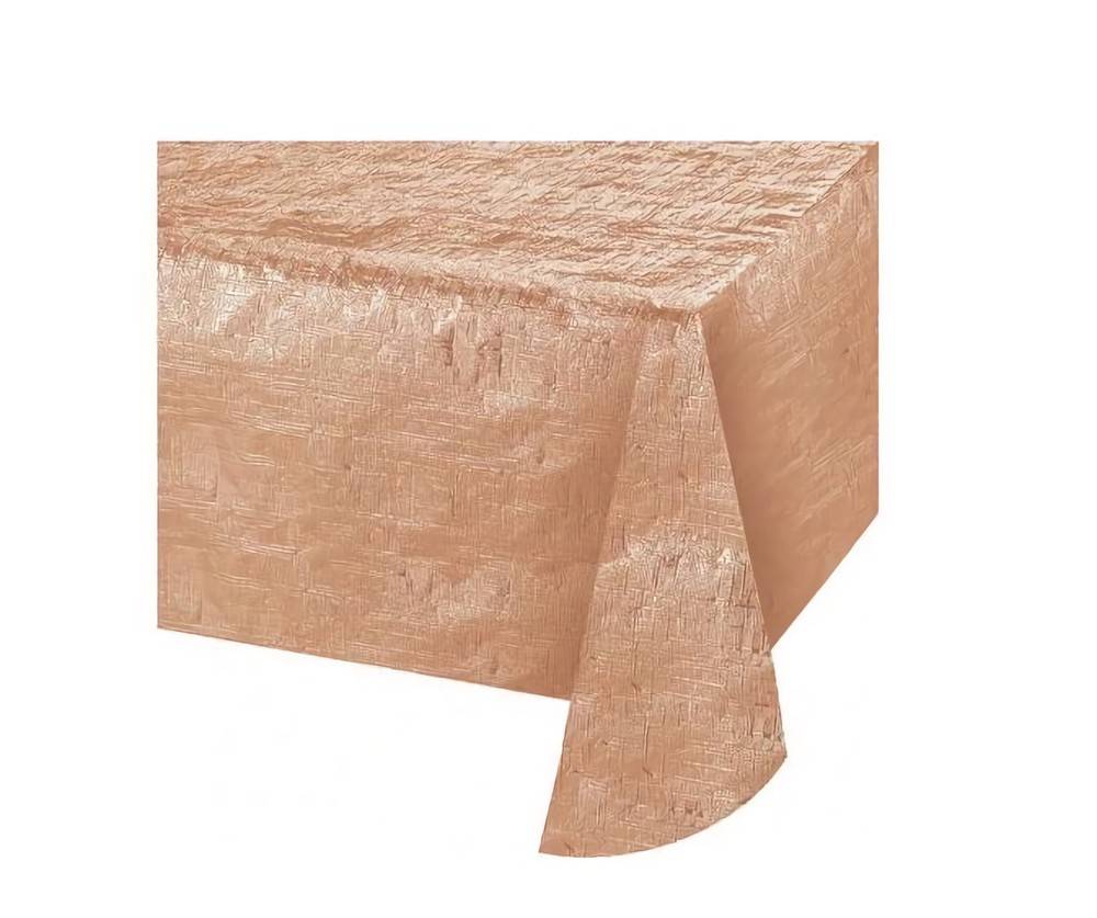 PartyEh! Rose Gold Foil Tablecloth Delivery Near Me Order Online