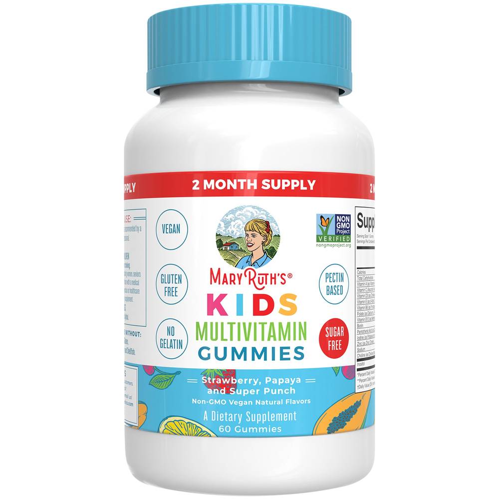 MaryRuth's Kids Multivitamin Gummies, Assorted (60 ct)