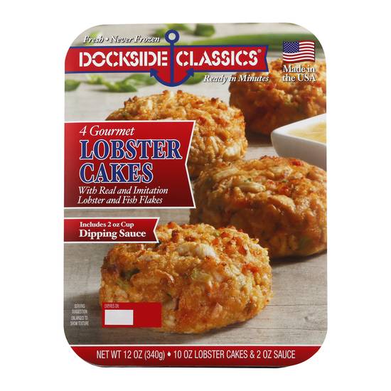 Dockside Classics Gourmet Lobster Cakes (4 cakes)