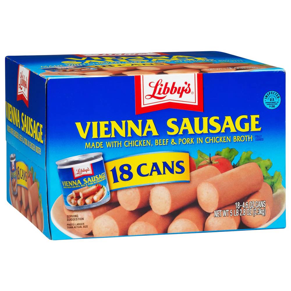 Libby's, Vienna Sausage, 4.6 oz, 18-Count