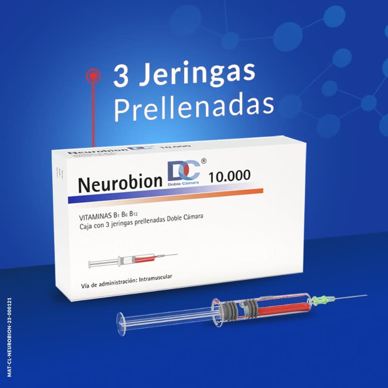 Neurobion Dc 10000 10000 Jeringas prellenadas doble cámara Delivery Near Me  | Order Online