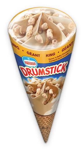 Nestlé cornet au caramel sucré et salé drumstick (1ml) - drumstick sweet n salty caramel (180 ml)