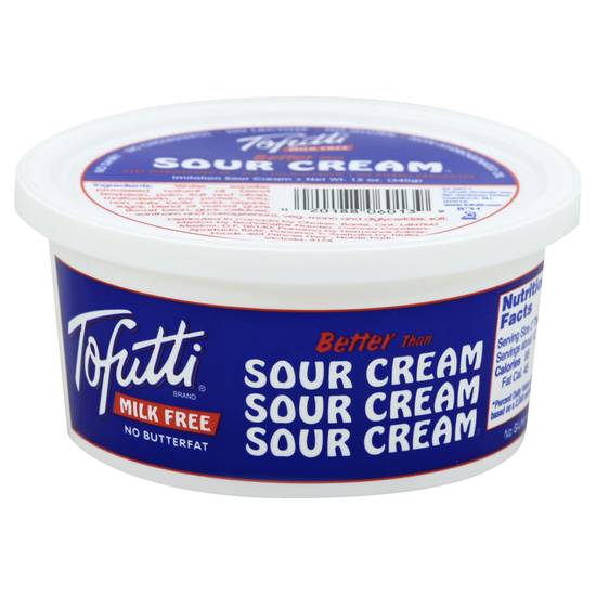 Tofutti Milk Free No Butterfat Better Than Sour Cream