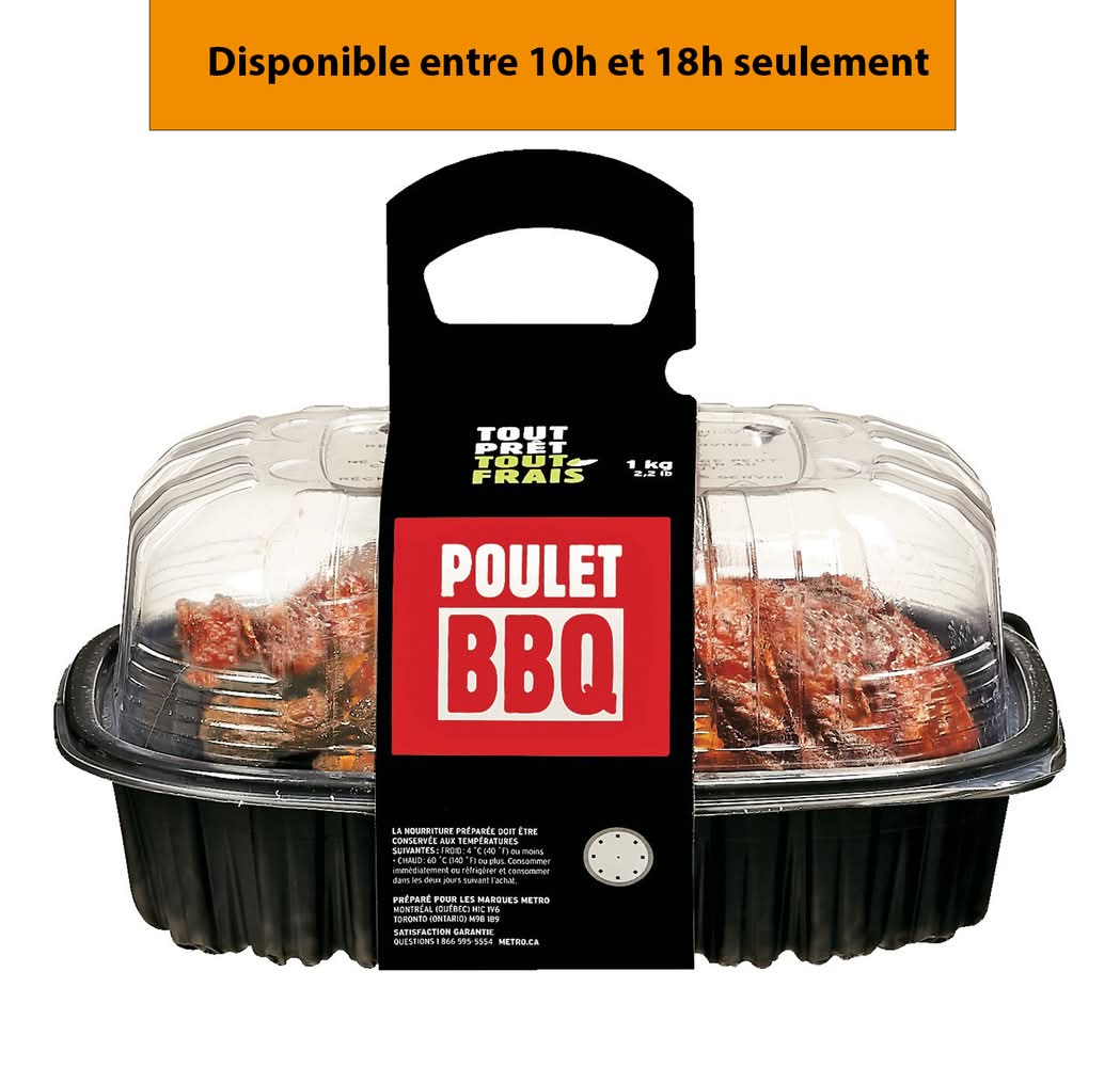 Poulet BBQ cuit chaud (1 kg) - Hot Cooked BBQ Chicken (1 kg)