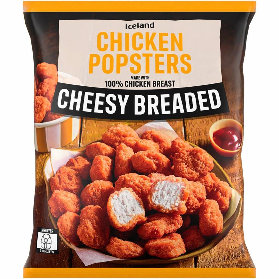 Iceland 600g Cheesy Breaded Chicken Popsters