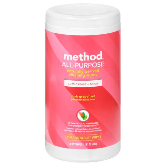 Method All-Purpose Cleaning Wipes Lime + Sea Salt (70 ct)