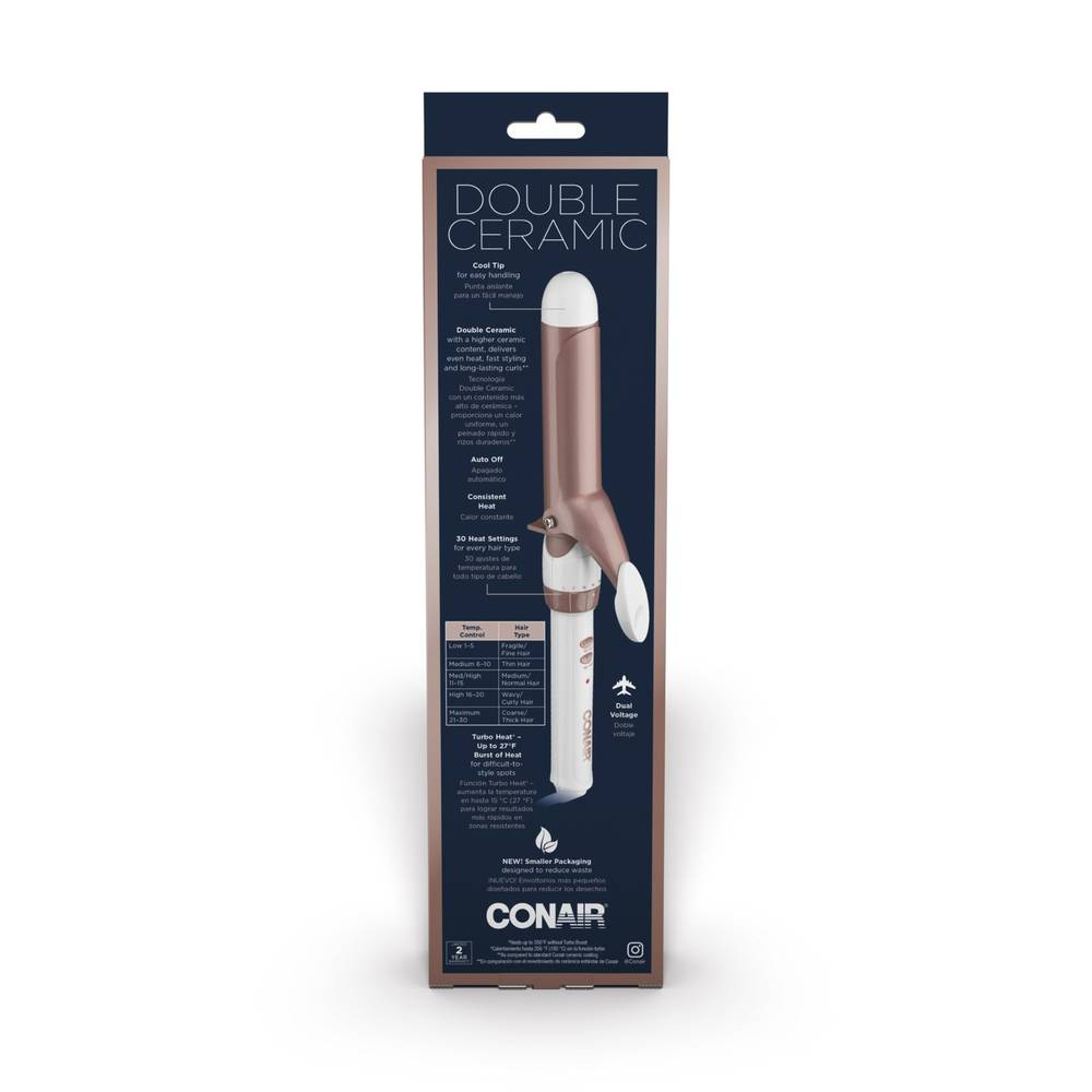 Conair 1 In. Double Ceramic Curling Iron