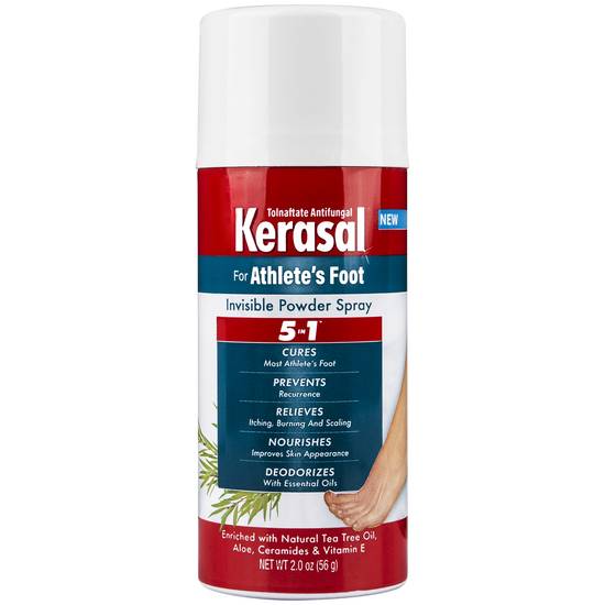 Kerasal Athlete's Foot 5-in-1 Invisible Powder Spray - 2 oz