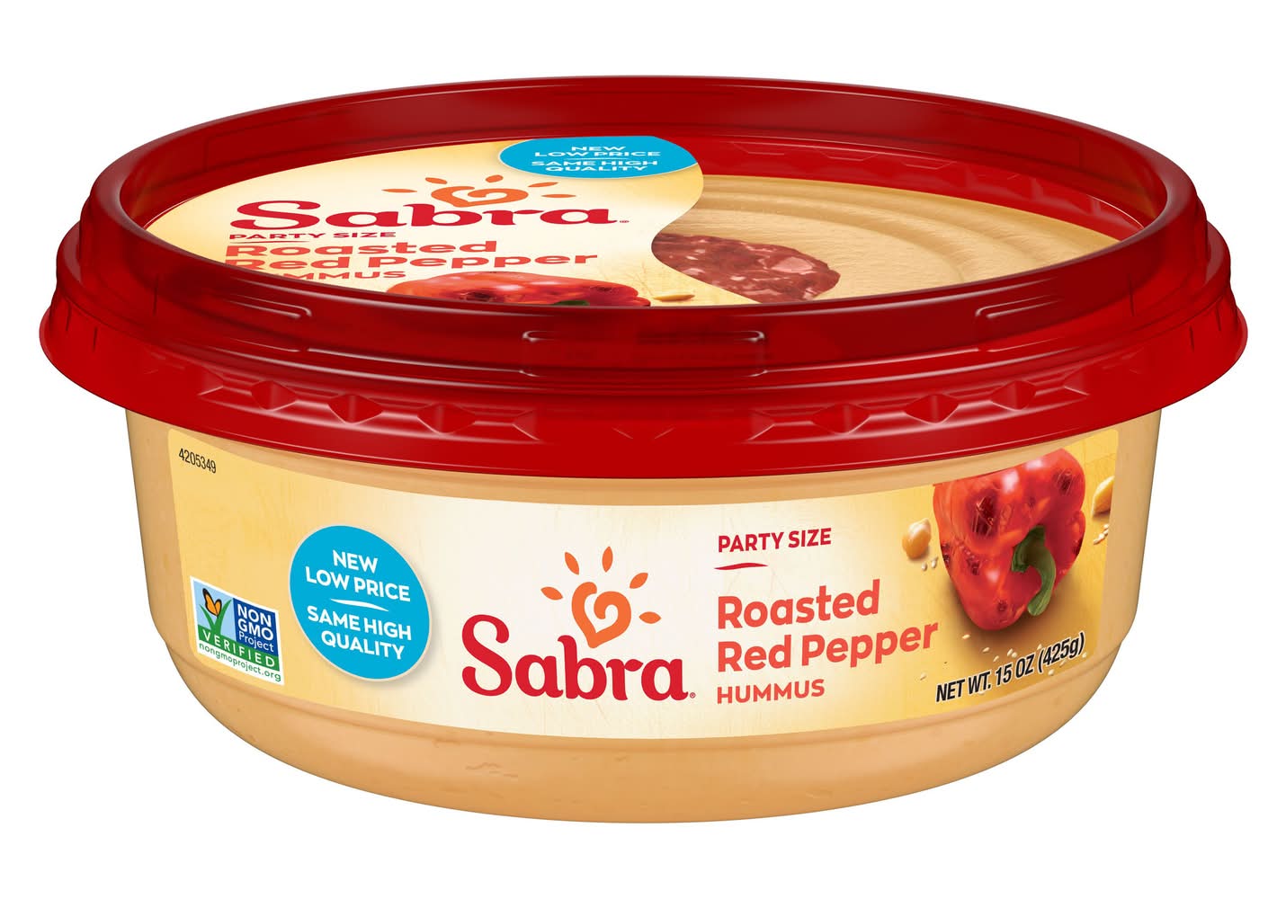 Sabra Party Size Hummus, Roasted Red Pepper (15 oz)