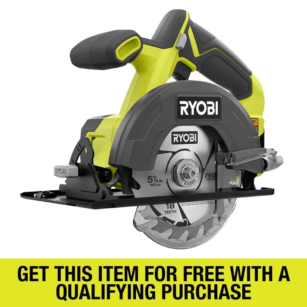 Ryobi One+ 18V Cordless 5 1/2 In. Circular Saw (Tool Only)